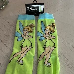 Disney Tinker Bell ADULT Socks - Adult size 9-13